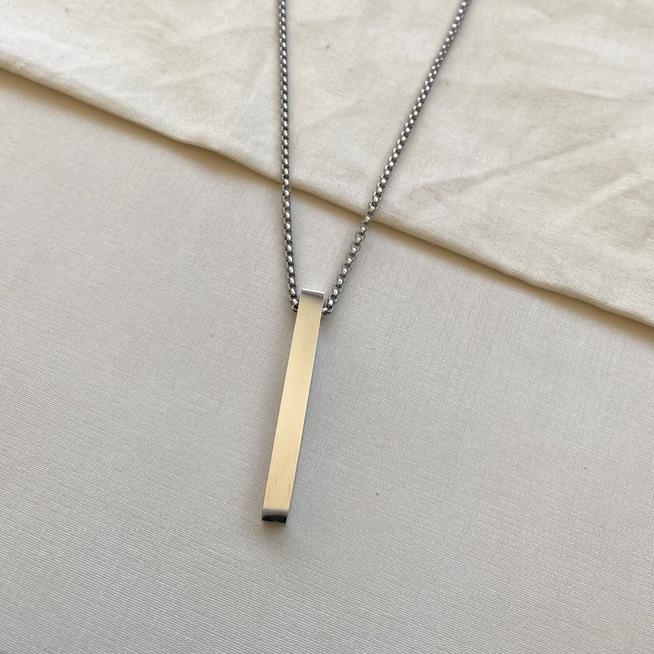 Corrente pipoca palito 4 faces steel 70cm