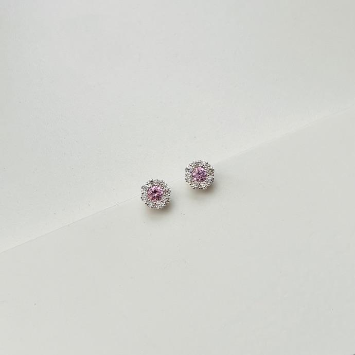 Brinco circulo de flor cores