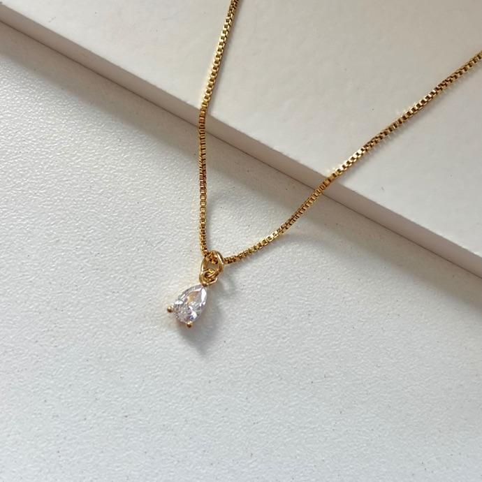 colar ponto de luz gota