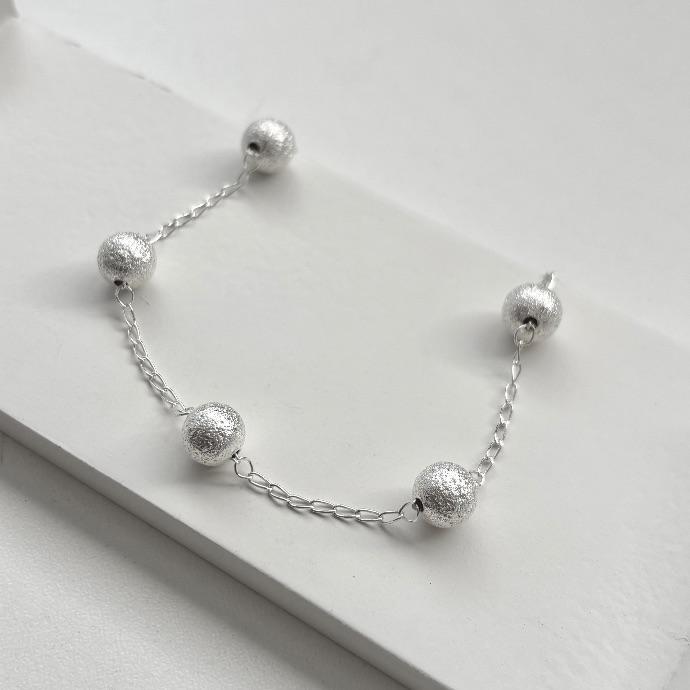 Pulseira bolinhas diamantadas