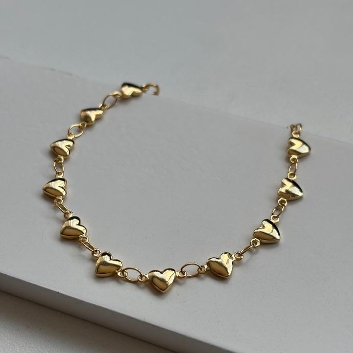 Pulseira corações cheios de amor