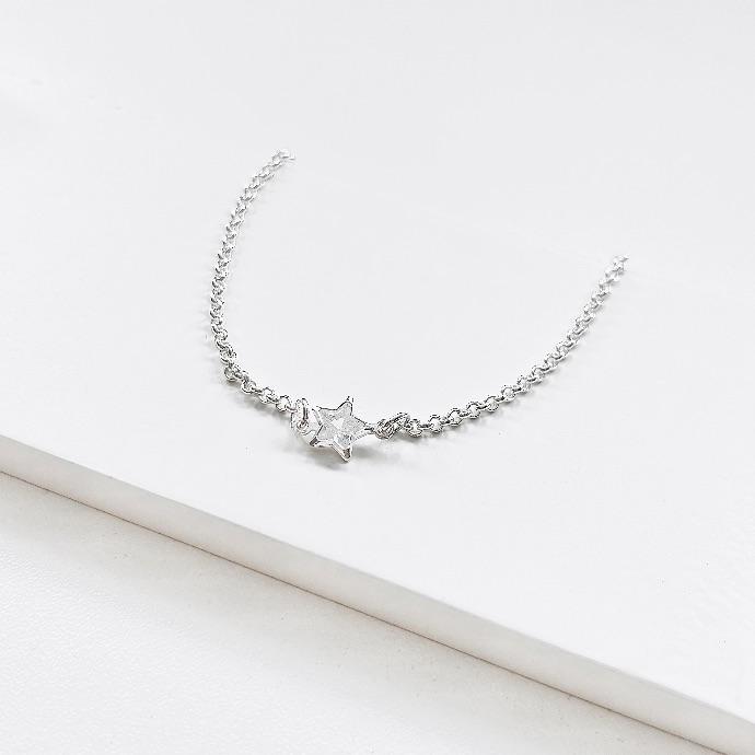 Pulseira estrela unica zircônia