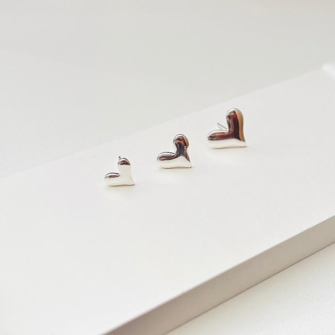 Trio coração divertido liso