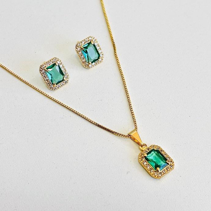 Conjunto luxo verde