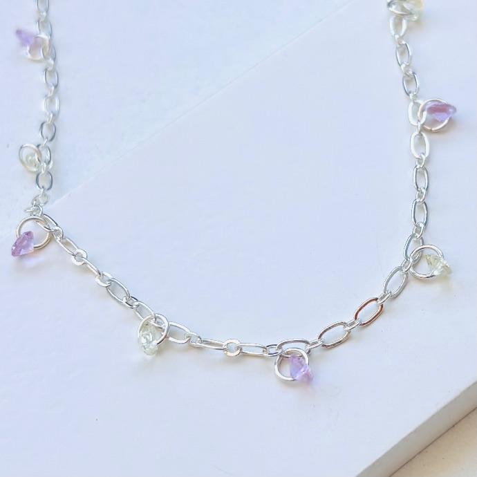 Choker com zircônias colors