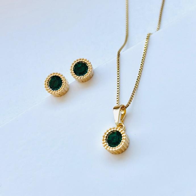 Conjunto zircônia verde