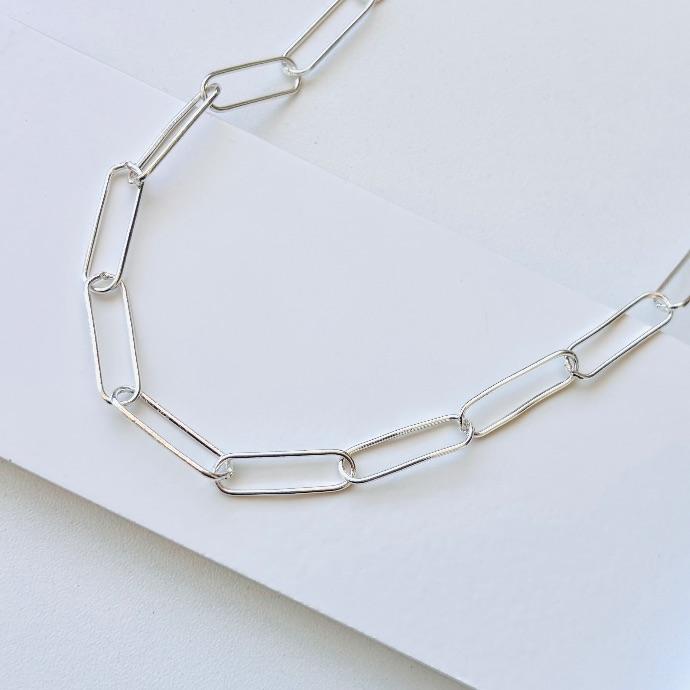 Choker luxo elos longos abertos