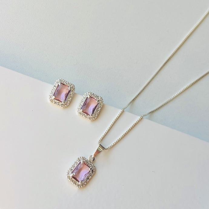 Conjunto luxo rosa