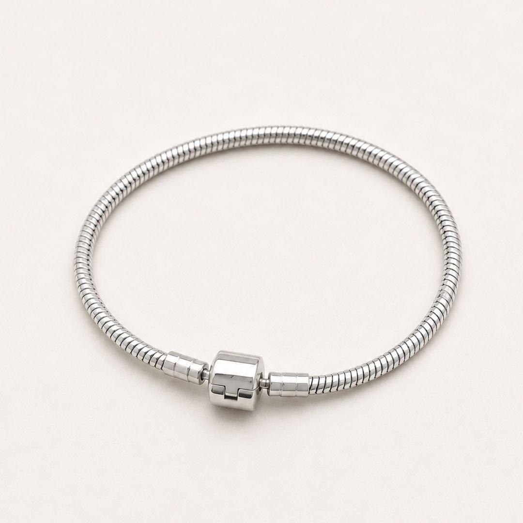 Bracelete Steel de berloque tradicional