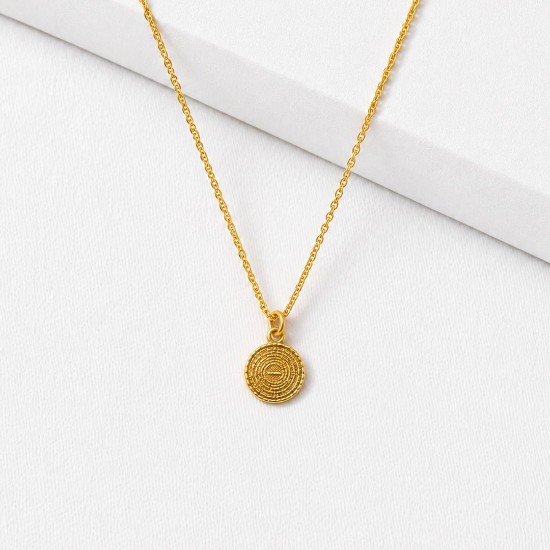 Colar mini medalha pai nosso
