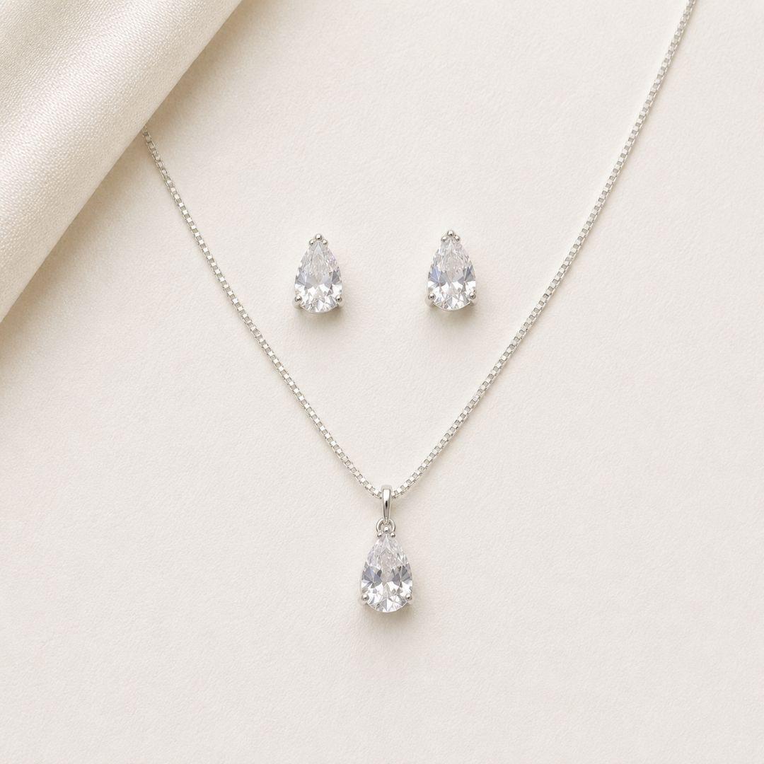 Conjunto gota cristal