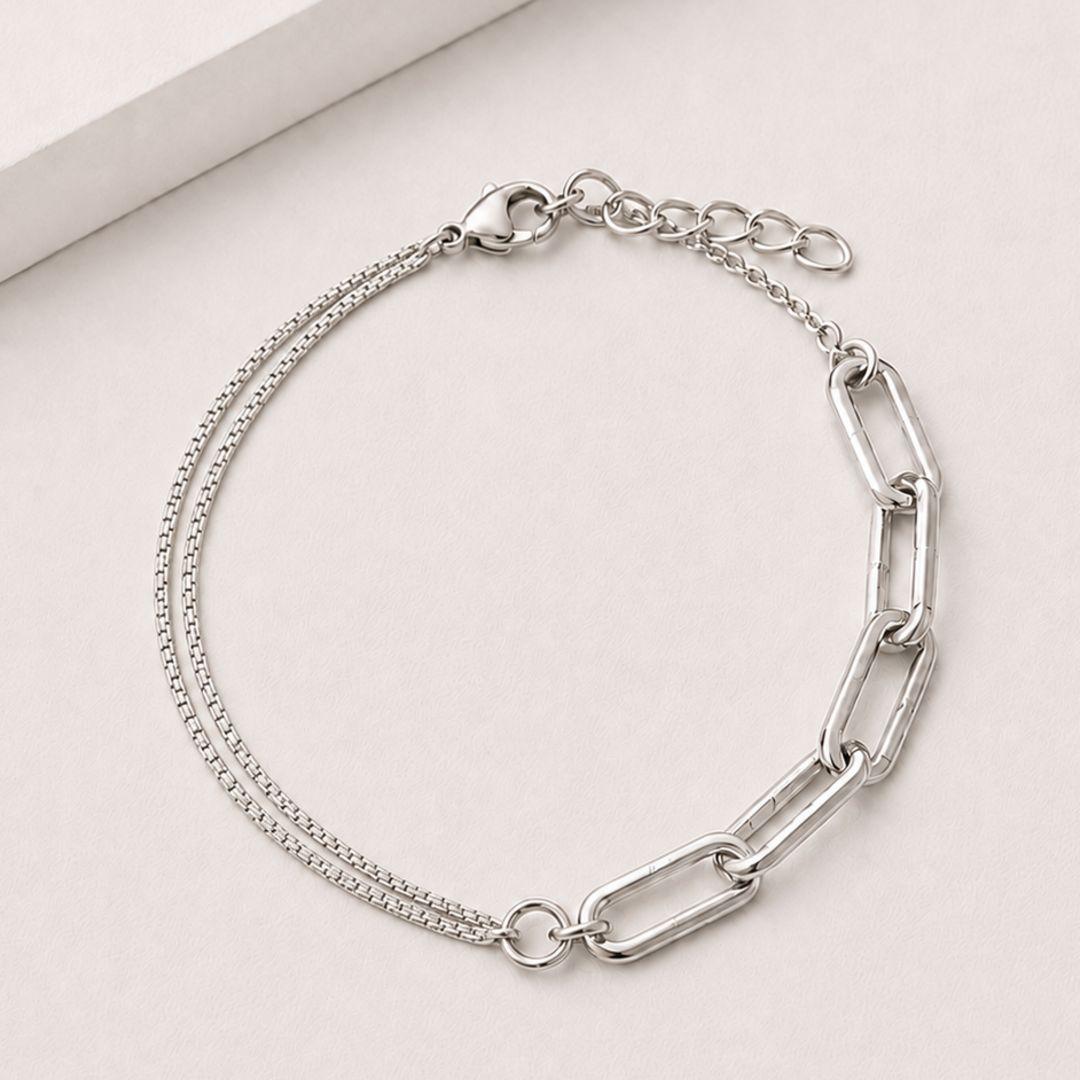 Pulseira meia cartier meia veneziana