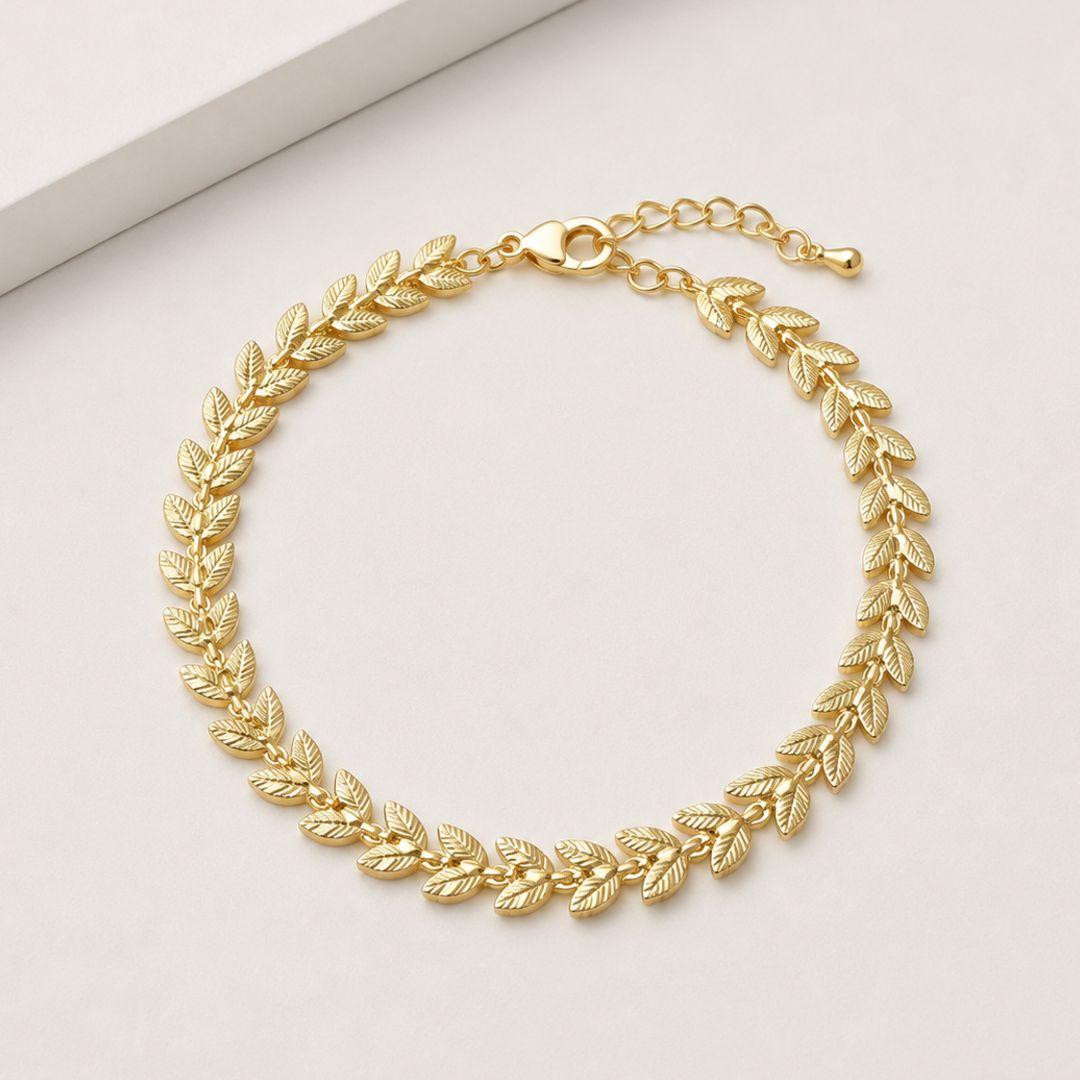 Pulseira ramos diamantados